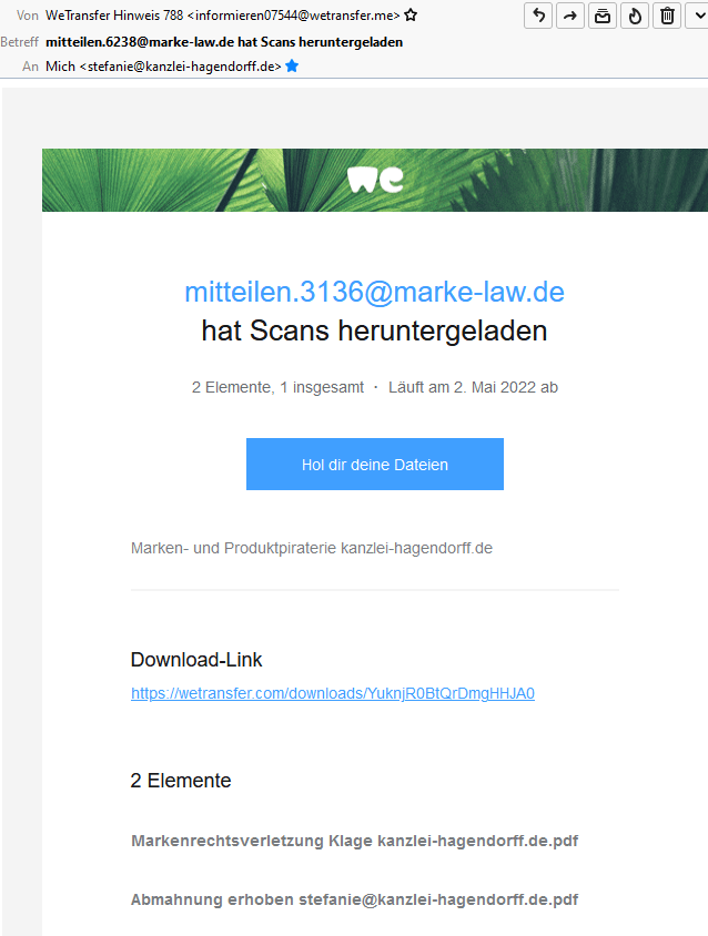 NICHT ÖFFNEN-Angriff mit Erpressersoftware